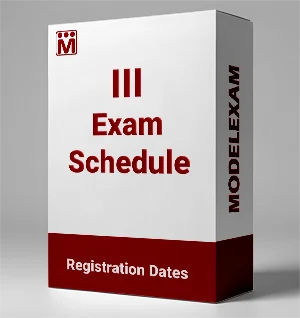 III Exam Schedule